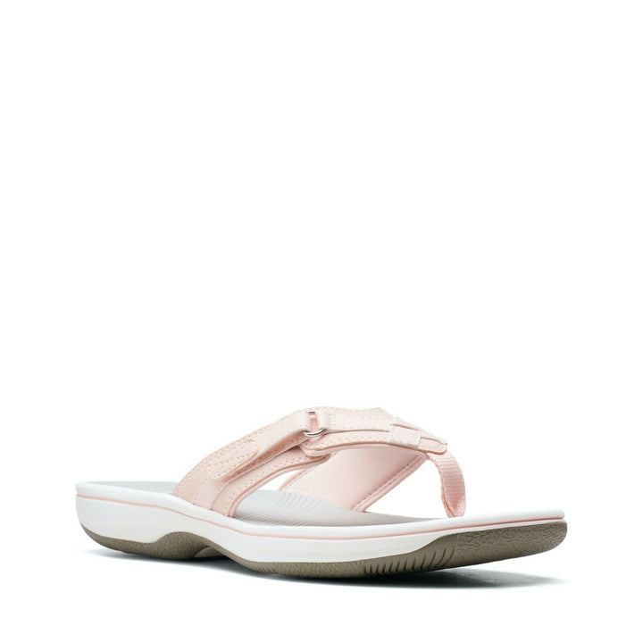 Clarks Brinkley Sea Ladies Blush Adjustable Toe Post Flip Flop Sandals