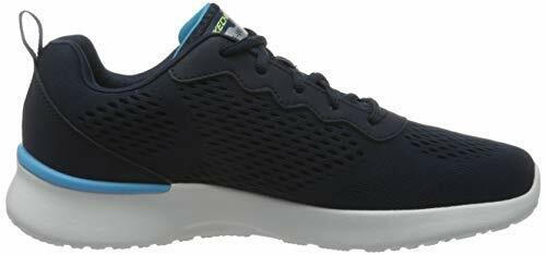 Skechers Dynamight Tuned Up Mens Navy Memory Foam Light Mesh Lace Up Trainers