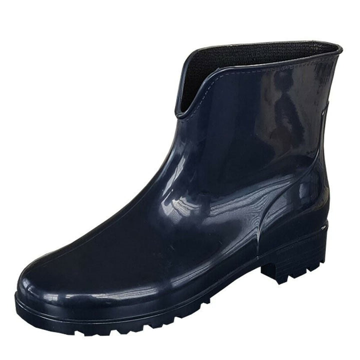 Stormwells Short Ankle Wellies Dog Walking Waterproof Festival Wellingtons Navy