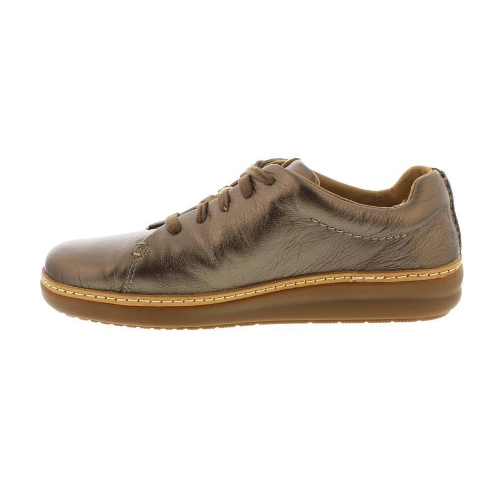 Clarks Artisan Amberlee Crest Bronze Womens Low Rise Casual Lace Up Trainers