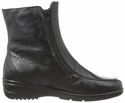 Waldlaufer 525902 Hissa Double Zip Fur Lined Ankle Wide Boots Removable Insole