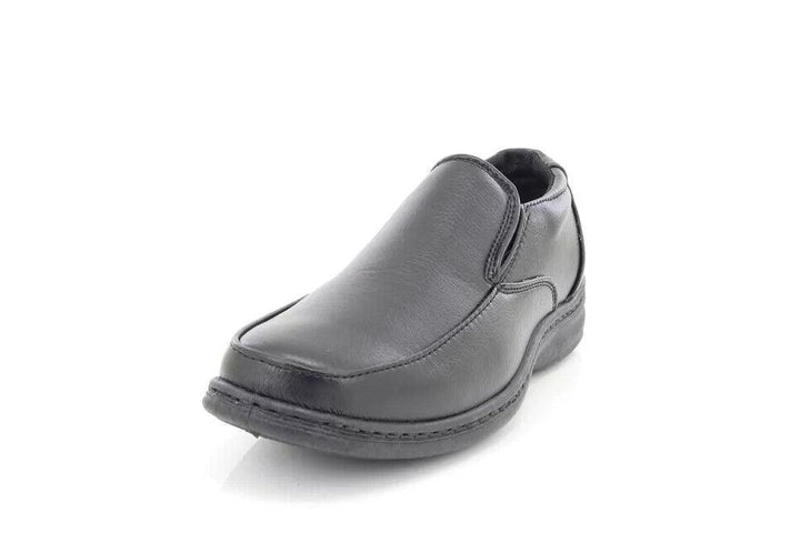 Dr Keller Karl Mens Black Faux Leather Slip on Smart Casual Comfort Shoes