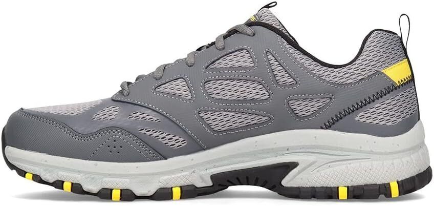 Skechers Hillcrest Mens Grey Cushioned Memory Foam Insole Hiking Trainers