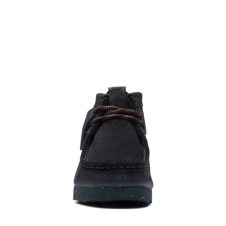 Clarks Originals Limited Edition Wallabee 2 Future Mens Black Interest Suede Square Toe Rubber Sole Wallabee Boots