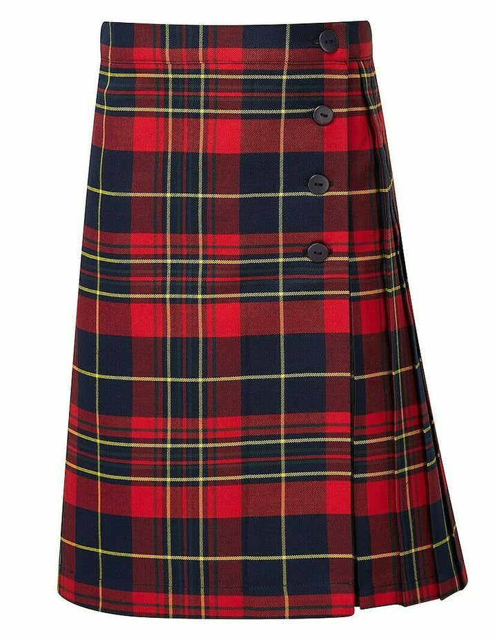 Banner Kelso Tartan Skirt Red Blue Pleated School Uniform Ladies Girls Brand New