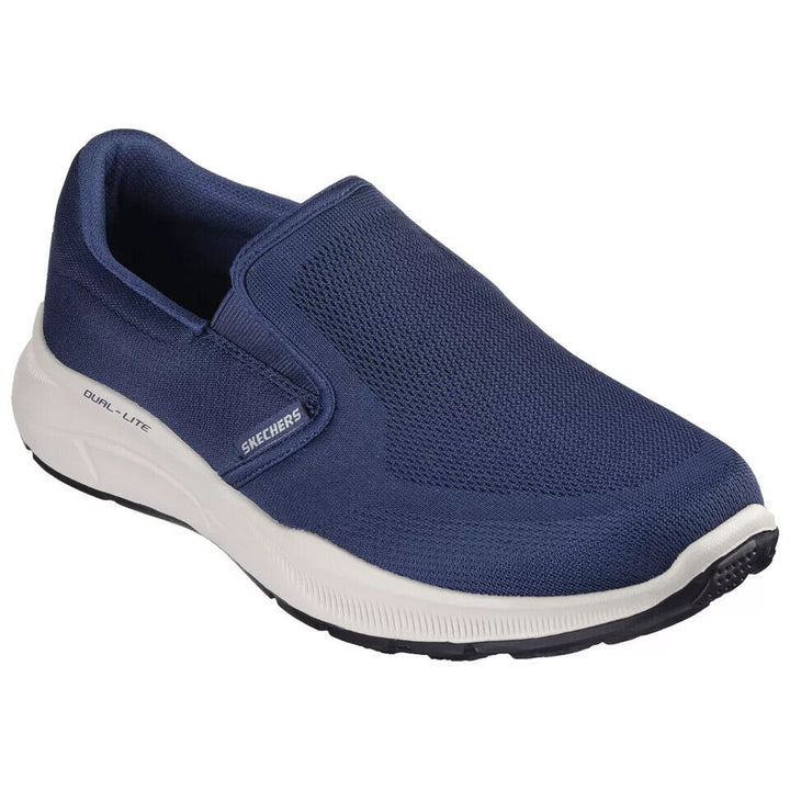 Skechers Grand Legacy Mens Blue Extra Wide Fit Memory Foam Mesh Slip On Trainers