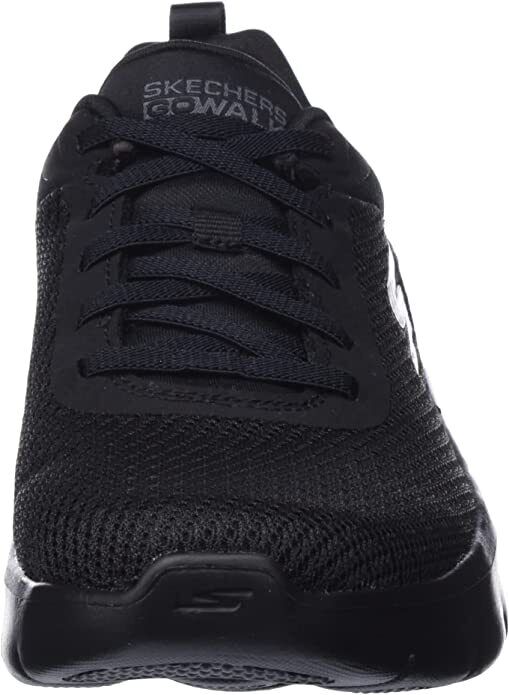 Skechers Go Walk Flex Black Ultra Go Cushioning Air Cooled Goga Mat Trainers