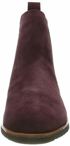 Clarks Griffin Plaza Womens Burgundy Red Suede Leather Elasticated Chelsea Boots