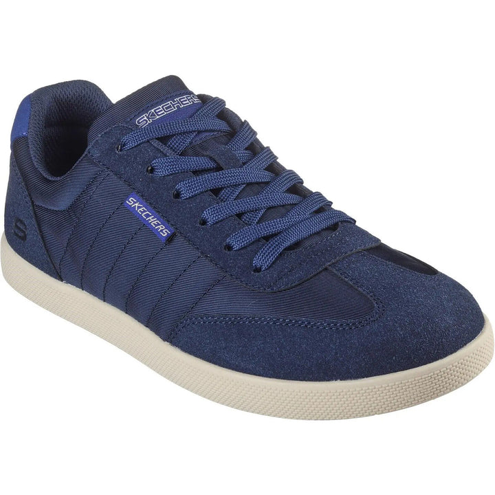 Skechers Placer-Vinson Mens Navy Retro Style Classic Fit Lace Up Athleisure Trainers