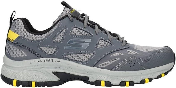 Skechers Hillcrest Mens Grey Cushioned Memory Foam Insole Hiking Trainers