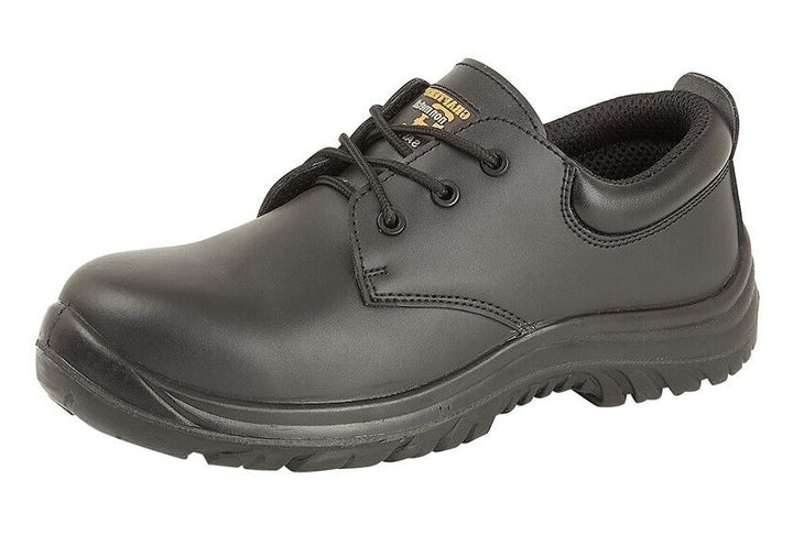 Grafters M456 Unisex Fully Composite Toe Cap Black Leather Lace Up Safety Shoes