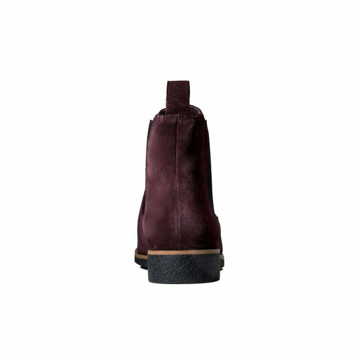 Clarks Griffin Plaza Womens Burgundy Red Suede Leather Elasticated Chelsea Boots