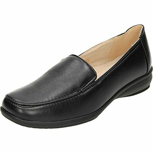 Dr Keller Sally Wide Fit Nurse Work Loafer Comfort Leather Lined Slip On Shoes