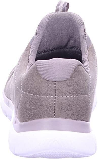 Skechers Ladies Dark Taupe Bungee Lace Memory Foam Trainers Summits Oh So Smooth