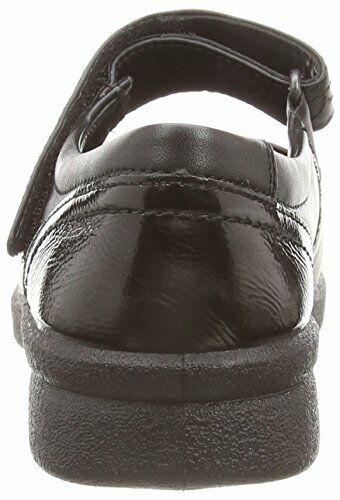 Padders SPRITE 2 Ladies Black Leather EXTRA WIDE 3E/4E Flat Mary Jane Shoes