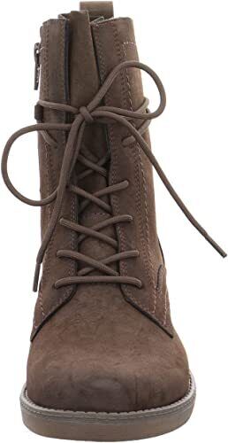 Tamaris 25118 Ladies Mocca Nubuck Military Style Lace Up Memory Foam Ankle Boot