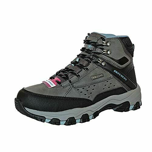 Skechers Selmen My Turf Ladies Waterproof Grey Hi Top Lace Up Hiking/ Walking Trainers Relaxed Fit