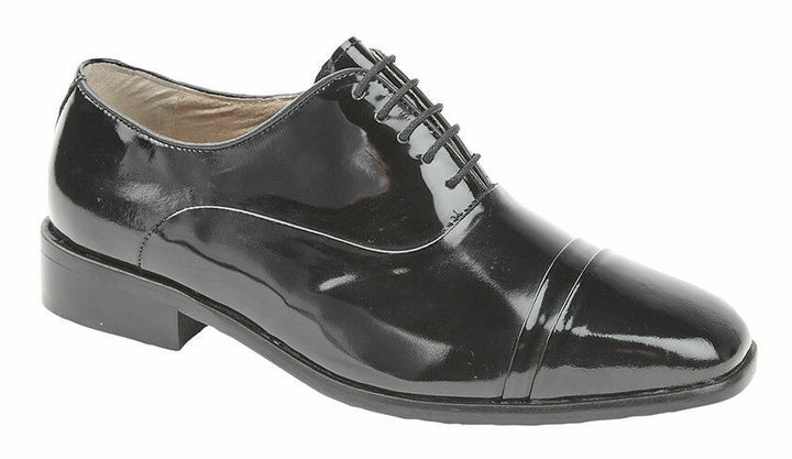 Montecatini MT5101 Black Patent Leather Mens Shiny Formal Dress Wedding Shoes