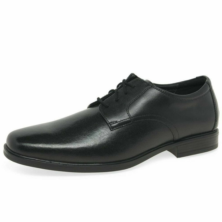 Clarks Howard Walk Wide H Fitting Mens Black Leather Oxford Lace Up Formal Shoes