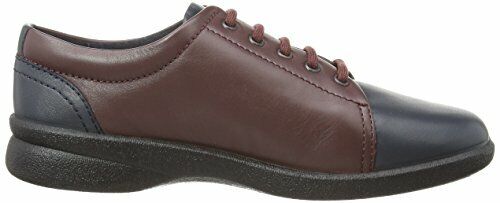 Padders Refresh Navy/Wine Leather 3E/4E WIDE FIT Womens Lace Up Comfort Shoes