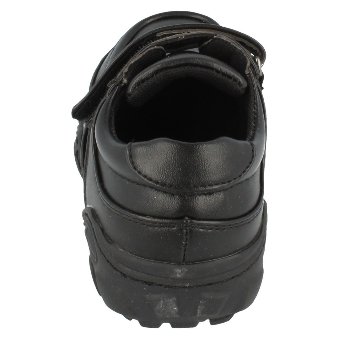 Cool 4 School N1096 Boys Touch Fasten Black School Shoes