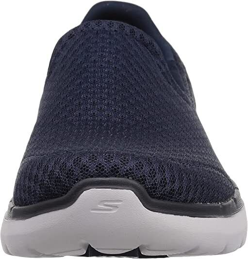 Skechers Mens Navy Memory Foam Mesh  Go Walk 6 Motley Comfort Slip On Trainers