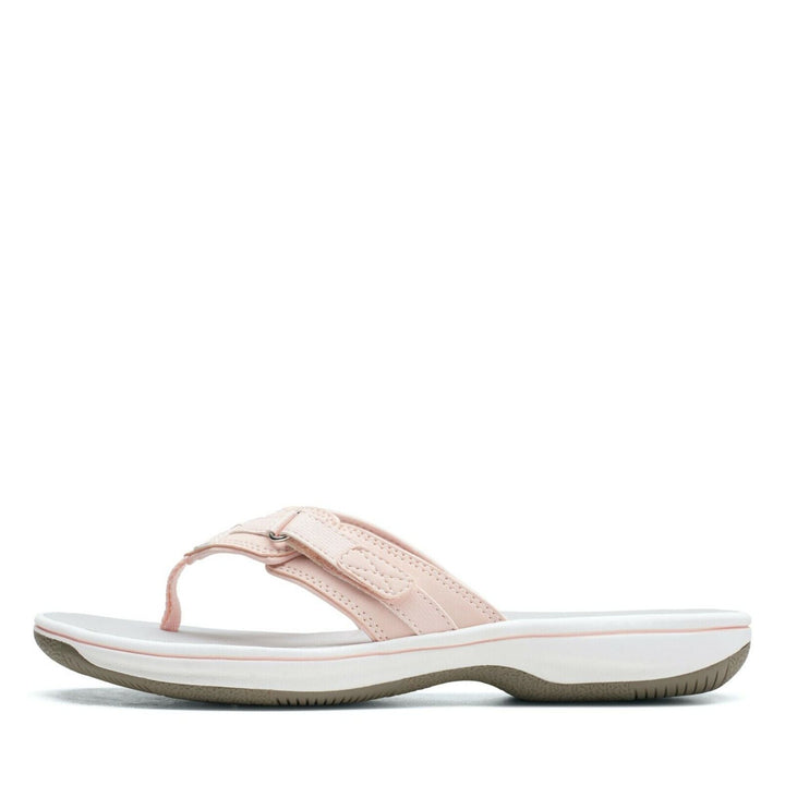 Clarks Brinkley Sea Ladies Blush Adjustable Toe Post Flip Flop Sandals