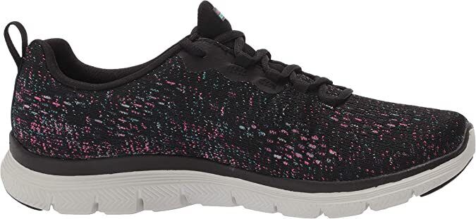 Skechers Women Machine Washable Navy/Multi Flex Appeal 4.0 Vivid Spirit Trainers