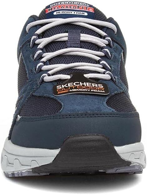 Skechers Oak Canyon Duellist Mens Navy Memory Foam Relaxed Fit Hiking Trainers