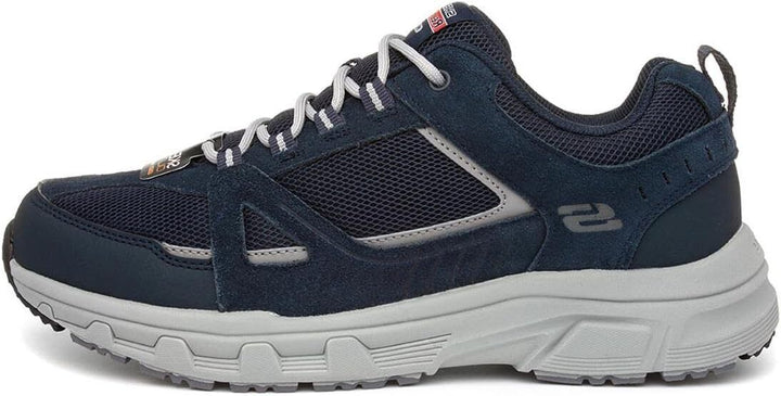 Skechers Oak Canyon Duellist Mens Navy Memory Foam Relaxed Fit Hiking Trainers