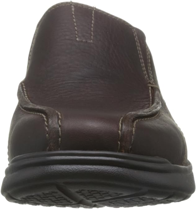 Clarks Cotrell Step Mens WIDE FIT (H) Brown Oily Leather Slip On Shoes