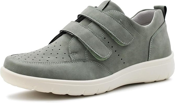 Dr Keller Jane Ladies Green Double Strap Perforated Light Weight Casual Shoes