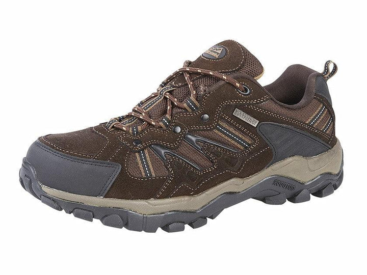 Johnscliffe Mens Waterproof/ Weatherproof Trekking Lace Up Trainers With Breathable Membrane Brown Suede