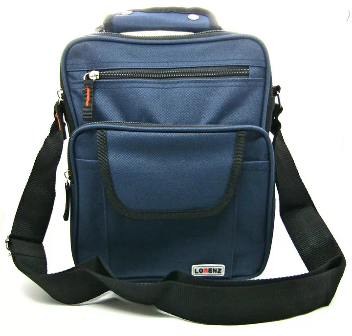 Lorenz Canvas Multi Purpose Bag Crosscody Shoulder Man bag with Grab Handle Unisex Navy