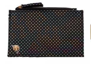 Credit Travel Store Card Wallet With Zip Black Sparkle