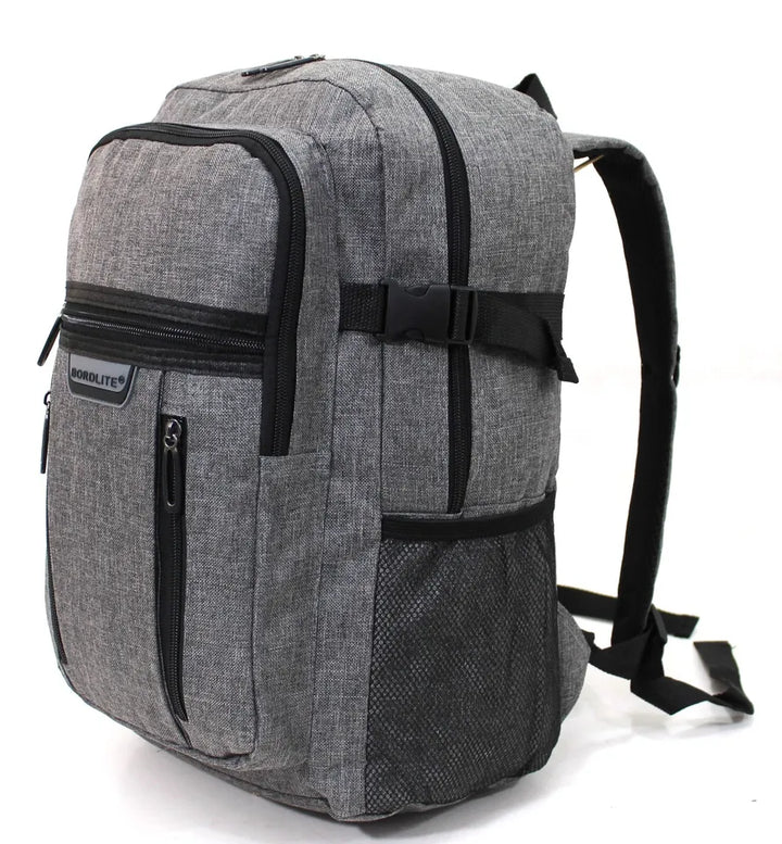 Bordlite School Bag Cabin Backpack Under Seat Baggage Hand Luggage Airline Approved Rucksack Grey