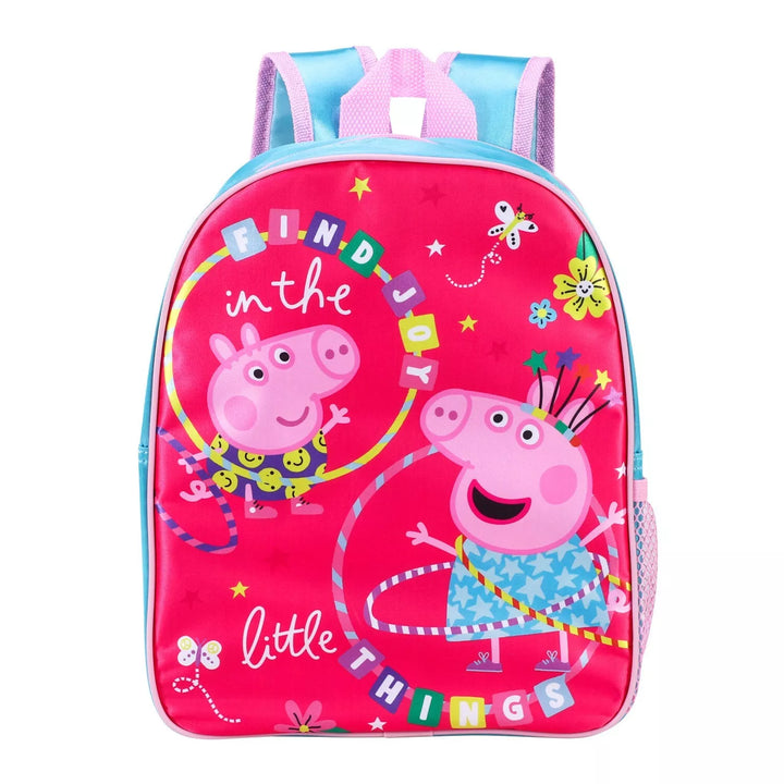 Peppa Pig Find Joy Backpack Children Girls Boys Toddlers Character Nursery School Bag Travel Rucksack