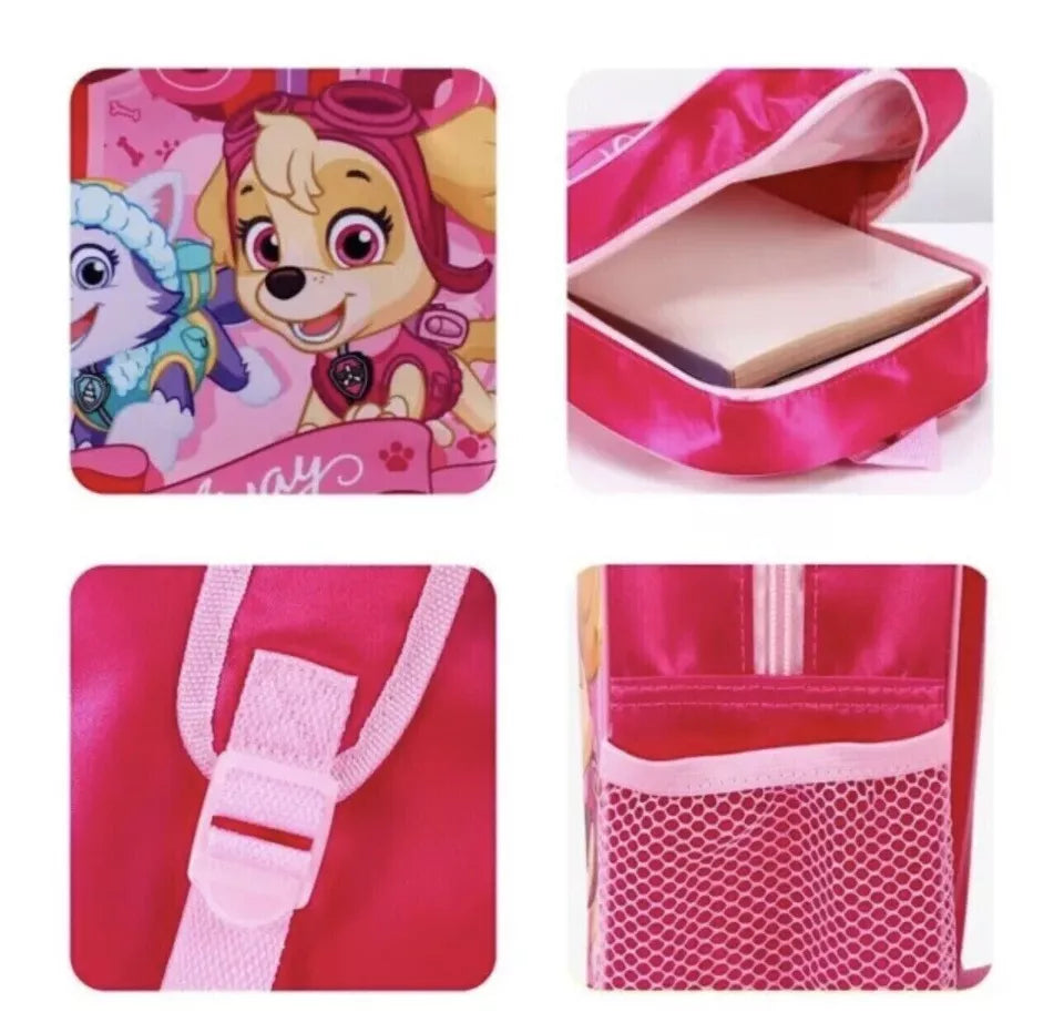 Paw Patrol Official Pups Away Skye Everest Childrens Girls Boys Backpack School Nursey Pink