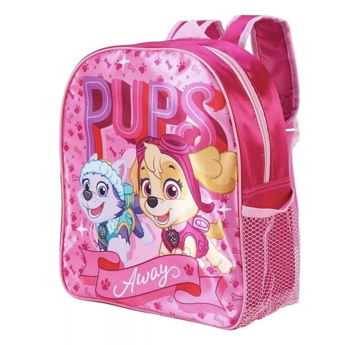 Paw Patrol Official Pups Away Skye Everest Childrens Girls Boys Backpack School Nursey Pink