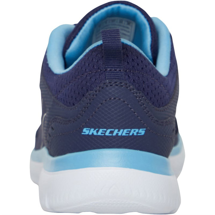 Skechers Summits Suited Womens Trainers Memory Foam Lace Up Navy Blue