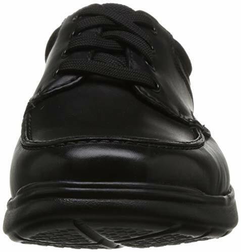 Clarks Cotrell Edge Mens Black Smooth Leather (G) Casual Lace Up Shoes