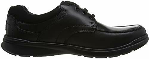 Clarks Cotrell Edge Mens Black Smooth Leather (G) Casual Lace Up Shoes