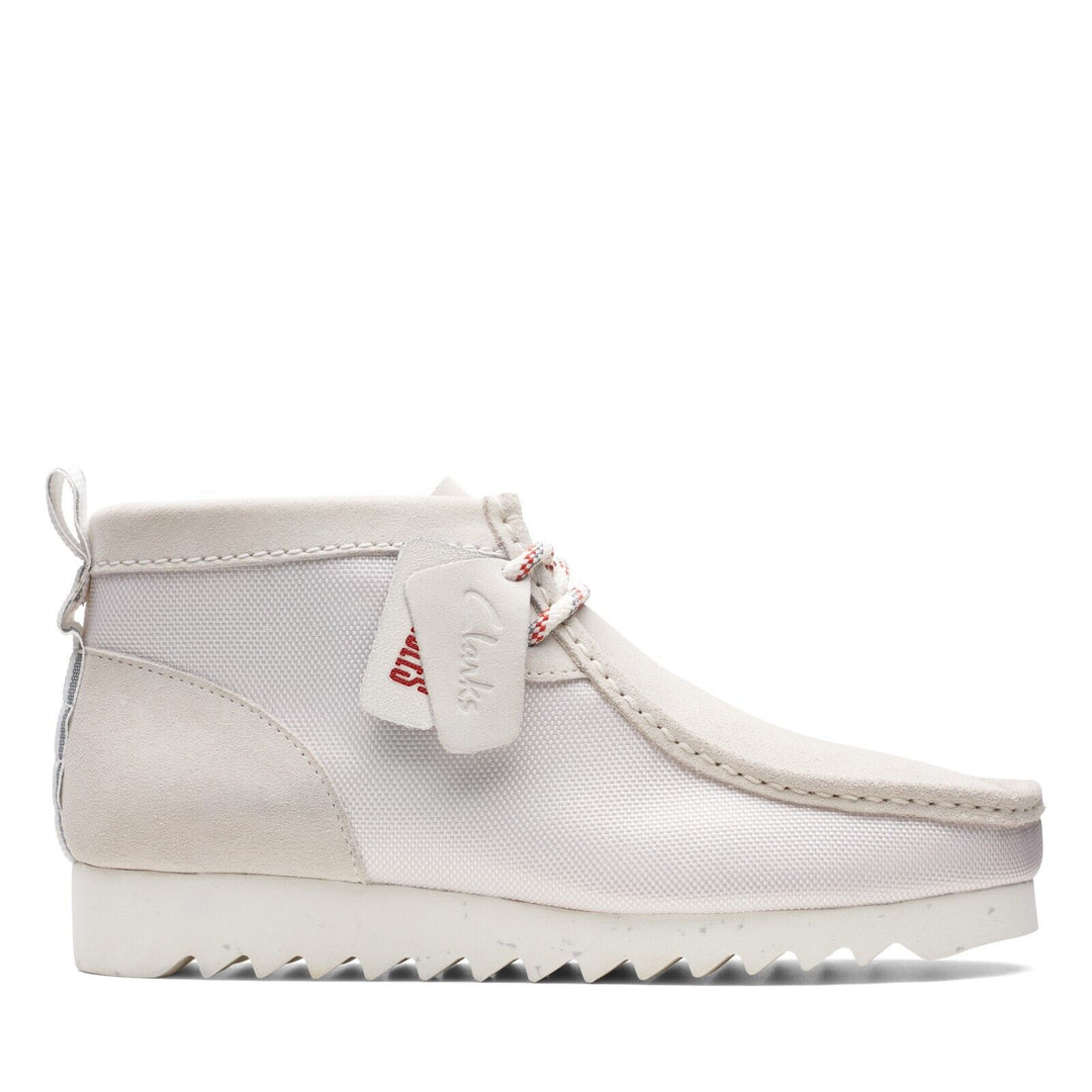 Clarks Originals Limited Edition Wallabee 2 Future Mens White Combi 2 Eyelet Lace Up Wallabee Boots