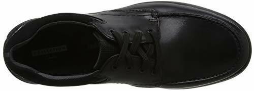 Clarks Cotrell Edge Mens Black Smooth Leather (G) Casual Lace Up Shoes