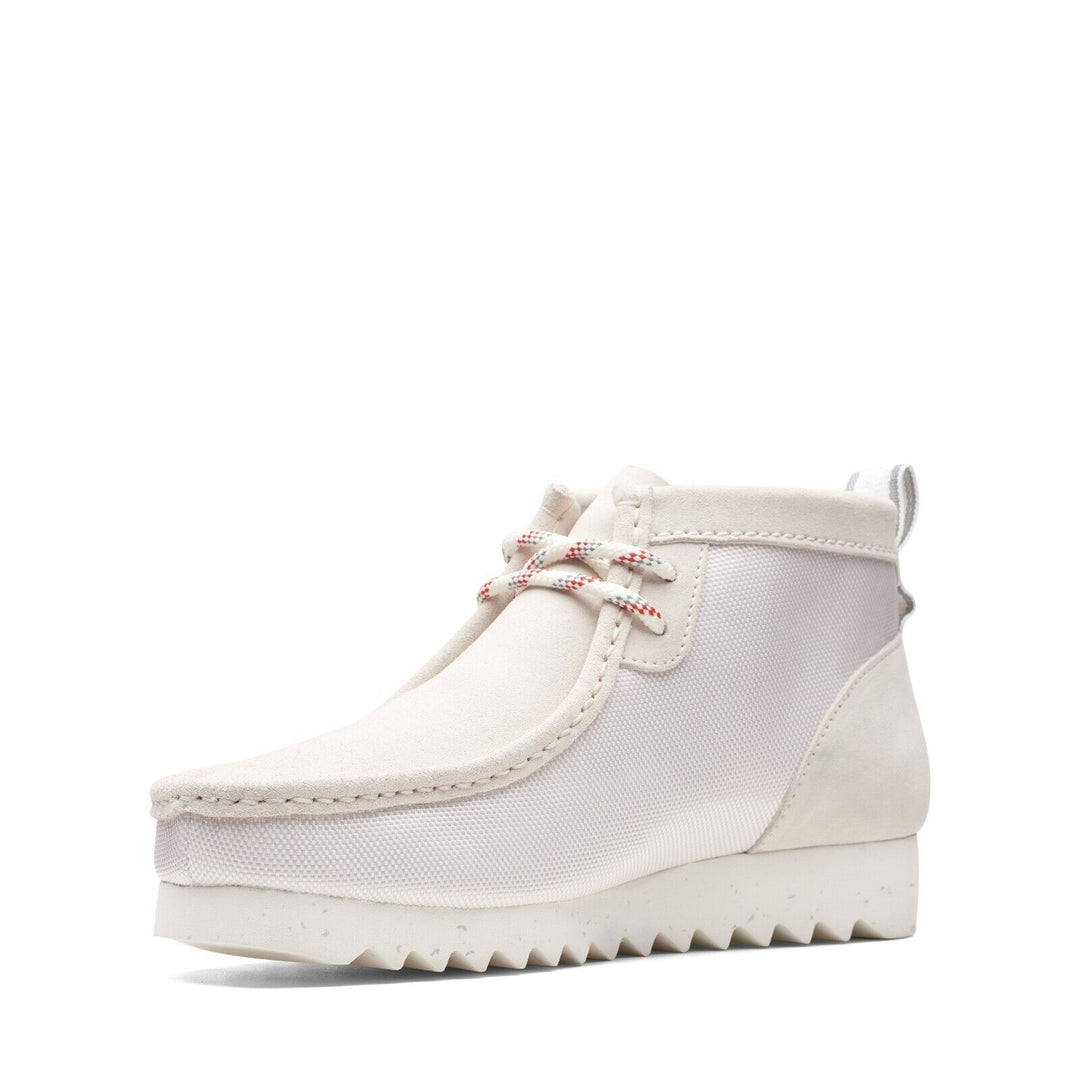 Clarks Originals Limited Edition Wallabee 2 Future Mens White Combi 2 Eyelet Lace Up Wallabee Boots