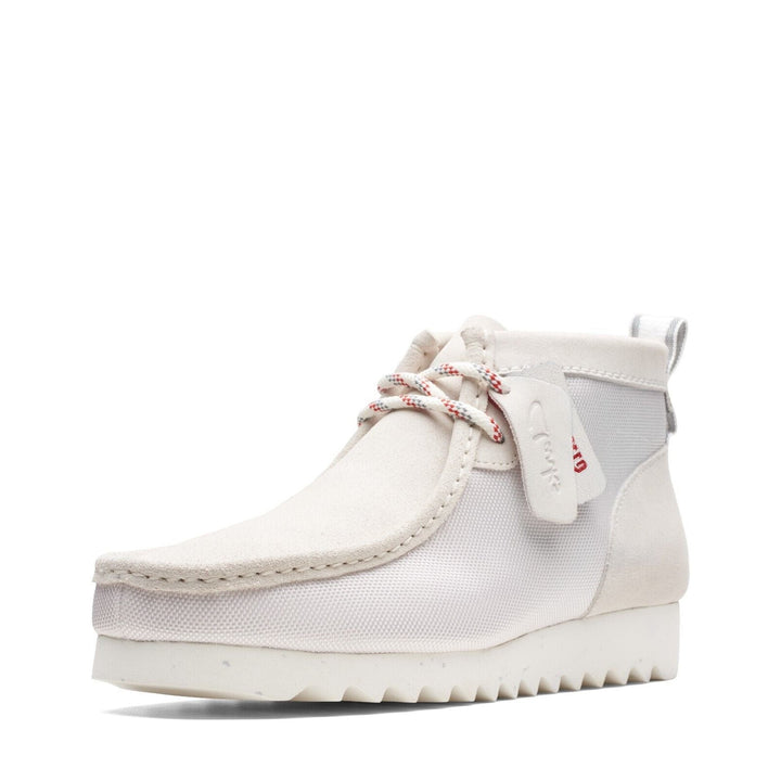 Clarks Originals Limited Edition Wallabee 2 Future Mens White Combi 2 Eyelet Lace Up Wallabee Boots