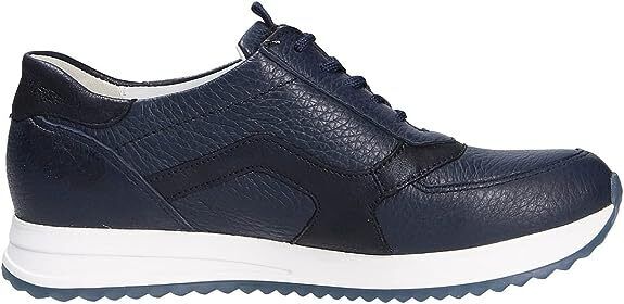 Waldlaufer H-Vicky  Ladies Wide Fit Navy Leather Lace/Zip Up Wedge Trainers Size 4.5 Only